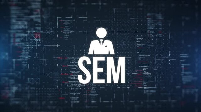 Internet, business, Technology and network concept. SEM Search Engine Optimization Marketing Ranking concept for website. 3d illustration