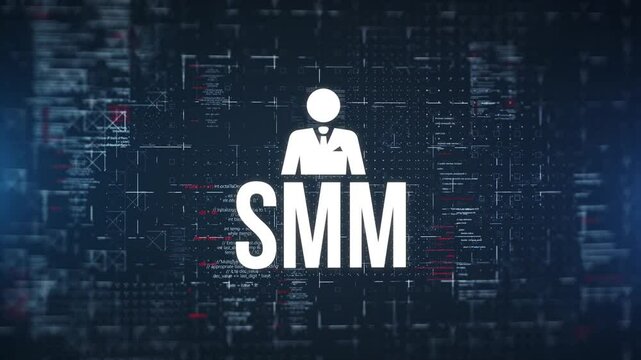 Internet, business, Technology and network concept. SMM Social Media Marketing. 3d illustration