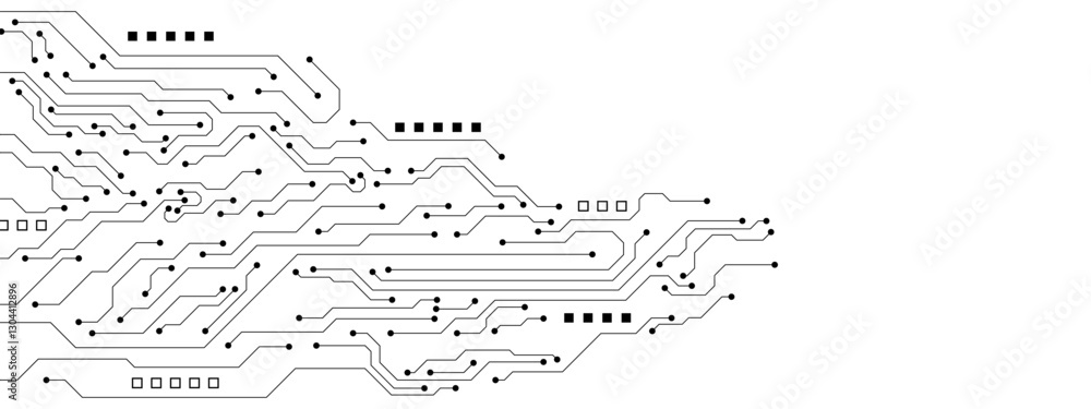 Poster abstract high technology with circuit board texture. digital communication and engineering concept o