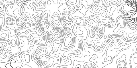 Topographic map background geographic line map with elevation assignments. Modern design with White background with topographic wavy pattern design.paper texture Imitation of a geographical map shades