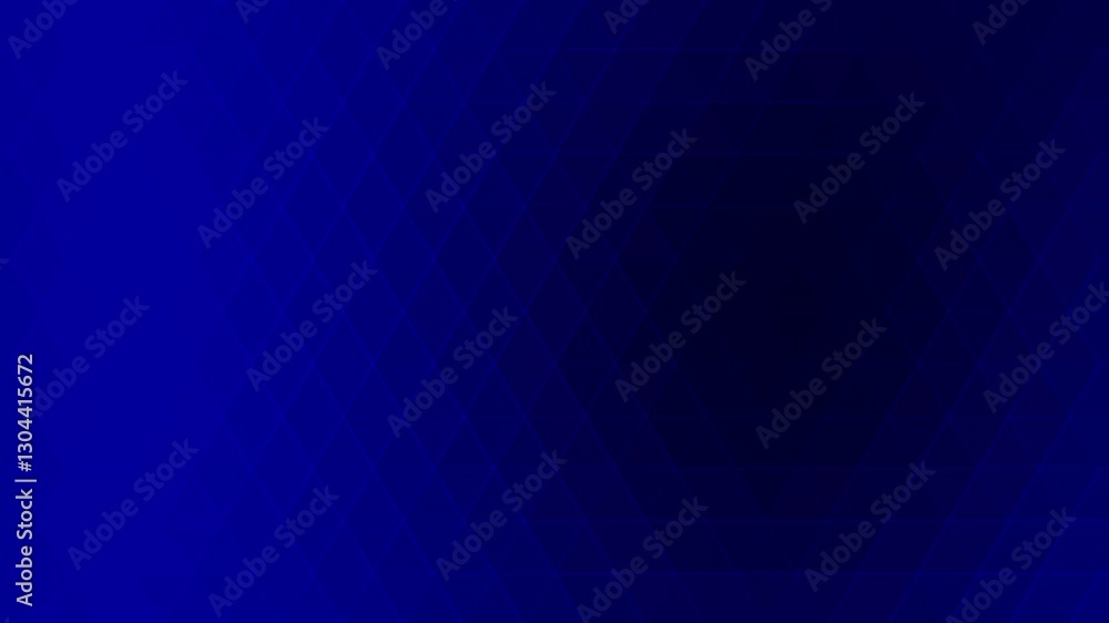 Poster Triangular mosaic gradient abstract dark blue vibrant geometric background animation