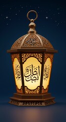 lantern on a black background