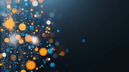 Dynamic data visualization action digital realm abstract content technological environment close-up viewpoint concept of connectivity and innovation