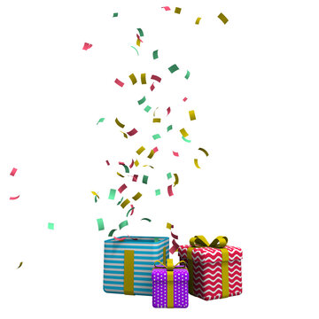 gift box explotion convetti 3