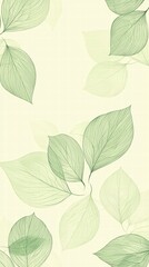 Ethereal Foliage: Delicate green leaves float against a soft background, evoking feelings of serenity and natural elegance.