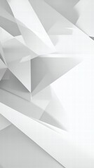 Obraz premium Geometric Symphony: Abstract composition of angular white paper elements, intersecting and overlapping to create a dynamic interplay of light and shadow.