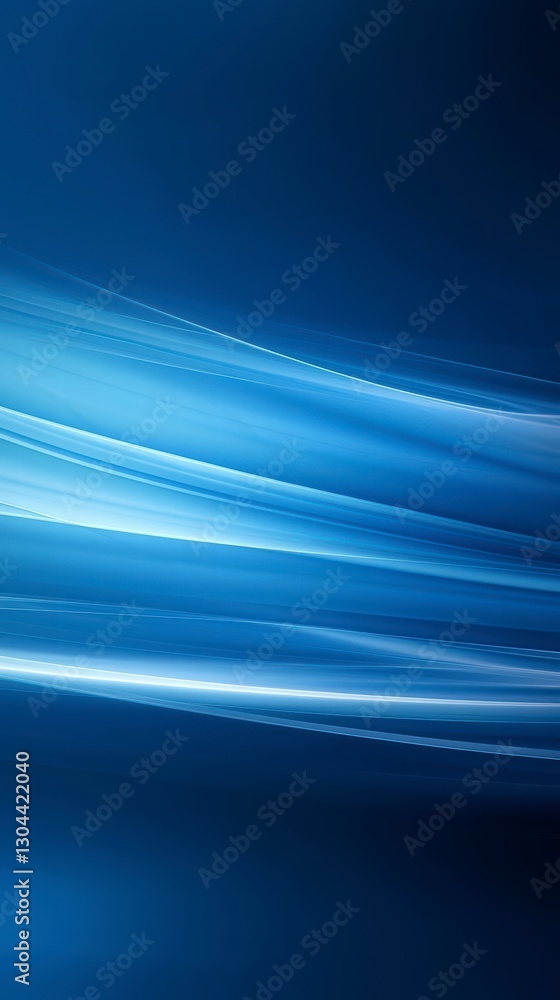 Poster abstract blue flow: this image encapsulates a dynamic and flowing energy through the use of abstract
