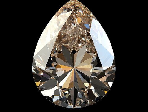 White diamond on black background