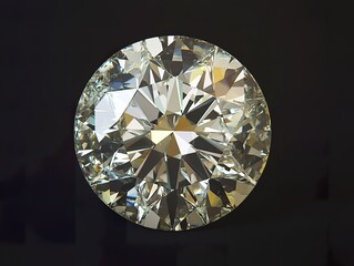 White diamond on black background
