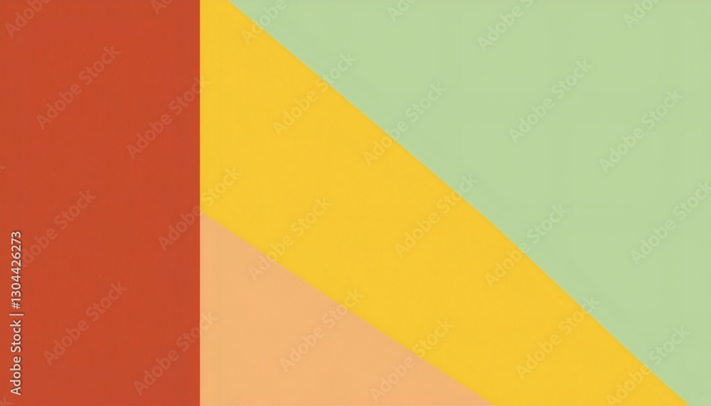 Poster geometric abstract backdrop with diagonal color blocks creating contemporary minimalist visual compo