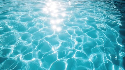 Obraz premium Summer background, Water waves abstract pattern texture on swimming pool