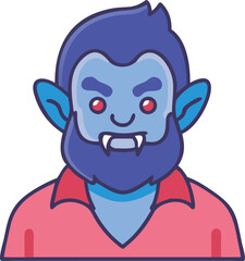Fototapeta premium funny cartoon zombie