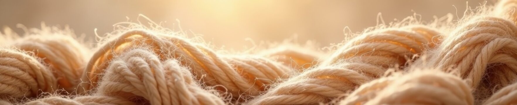 Delicate, light brown spun yarn backdrop Subtle texture , surface, photography