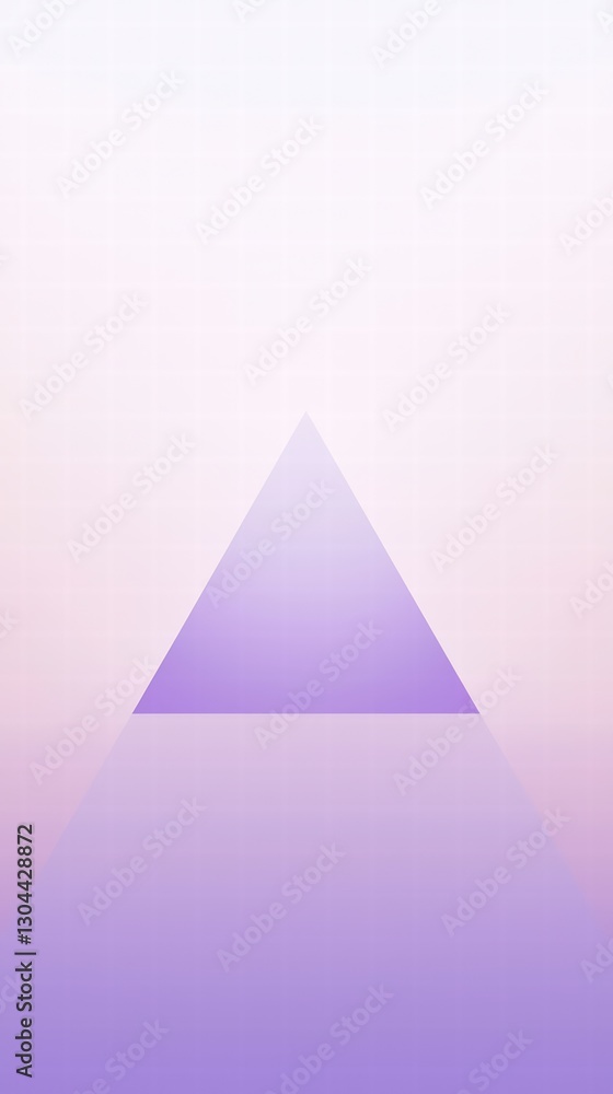 Poster ascending minimalism: an abstract composition featuring a simple geometric shape, the triangle, rend