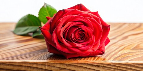 Aerial View Pastel Red Rose Wooden Board, Drone Photography Texture Background