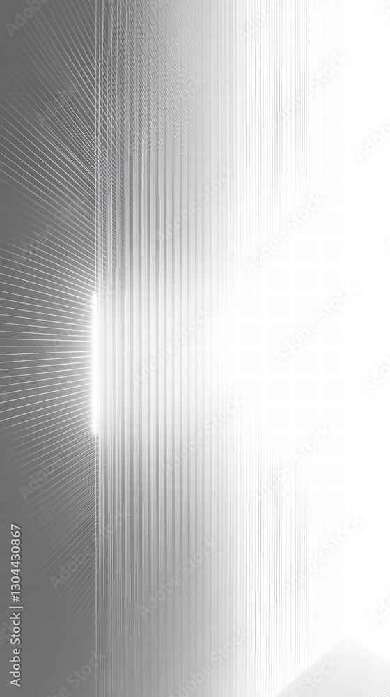 Poster monochromatic architectural structure: a minimalist, modern building with sharp lines, contrasting s