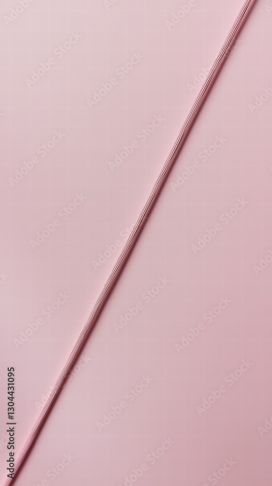 Poster minimalist geometric: a close-up shot showcases a diagonal line against a solid pink backdrop, the p
