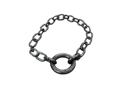 prison shackle with chain