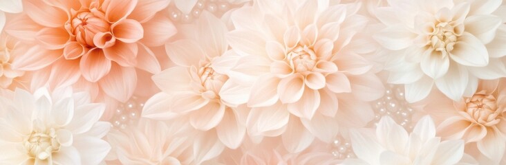 Fototapeta premium Soft Pastel Floral Background