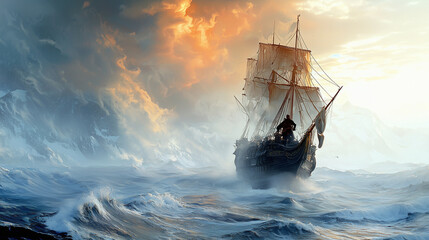 Pirates Plundering Across Time: A Sea of Historical Eras Colliding