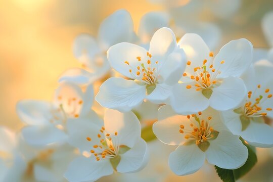 white flowers on a tree