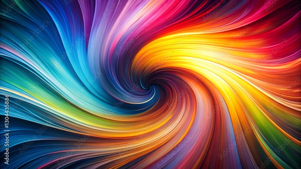 Poster ai generated image: abstract digital art with copy space - left alignment