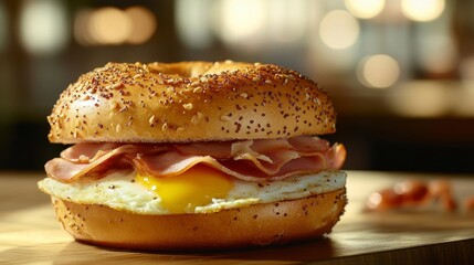 Perfect Breakfast Bagel Sandwich