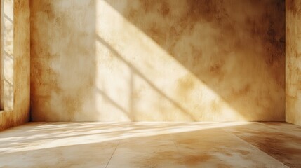 A warm beige wall, adorned with a subtle texture, invites you to fill its blank canvas with your creative vision. A perfect backdrop for adding text, design elements, or showcasing your brand.