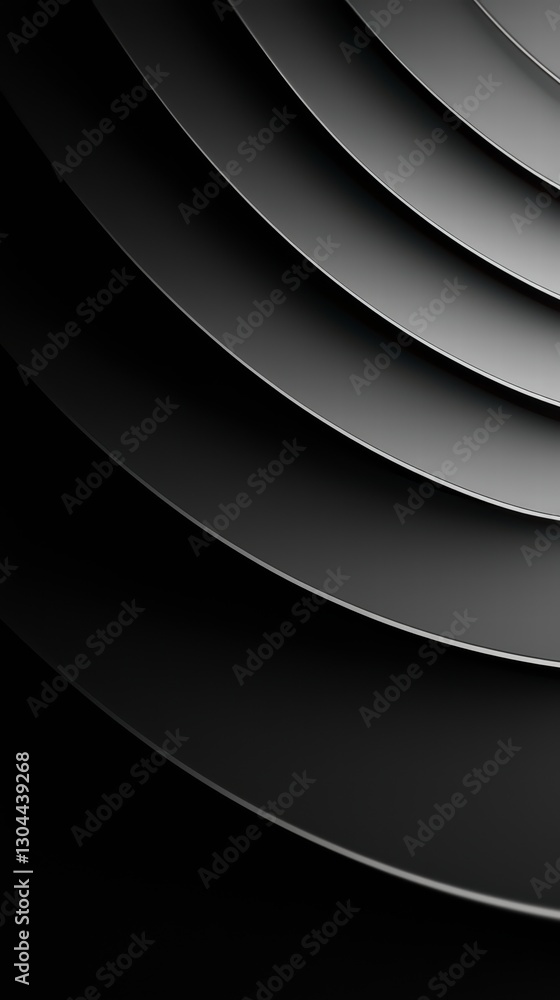 Poster abstract geometric elegance: a striking display of layered, curved lines creates a dynamic and capti