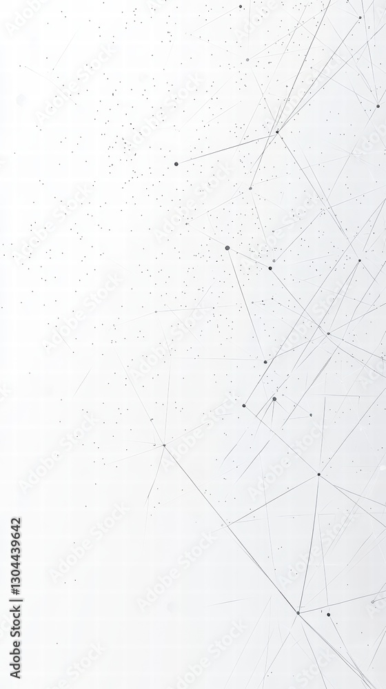 Poster network connections: a digital abstract depicting interconnected points and lines, symbolizing a vas
