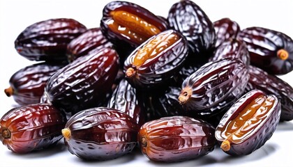 ramadan kareem, date fruit set cut out isolated on a background