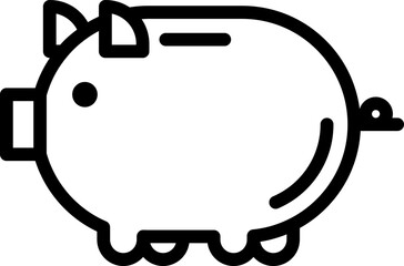 savings flat web icon concept