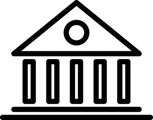 bank flat web icon concept