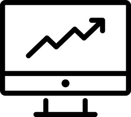 stock market flat web icon concept