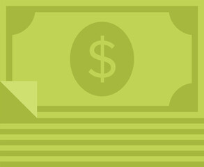 cash payment flat web icon concept