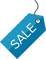 sale tag flat web icon concept