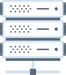 web hosting flat web icon concept