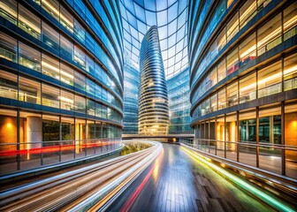 Barcelona Poblenou Agbar Tower Interior Long Exposure Photography - June 2022