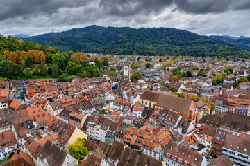 Fototapeta premium Freiburg im Breisgau Cityscape in Germany