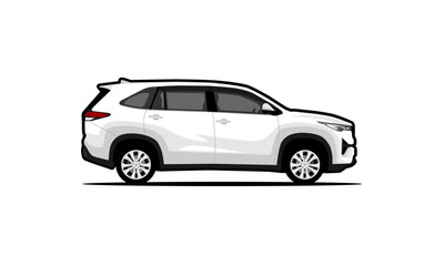 mpv premium car view side vector