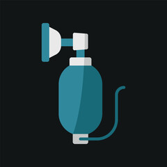 Resuscitator icon delivers a clear, professional design, perfect for medical apps, websites, infographics, and healthcare presentations, ensuring high-quality visuals for emergency and respiratory car