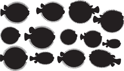 Pufferfish Silhouettes