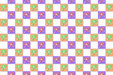 Orange and purple pattern, fabric, ribbon wallpaper, plaid, background, orange and purple background, textile, seamles pattern with ribbon and square, cute, kawaii, gingham, tableplaid, wrapping paper