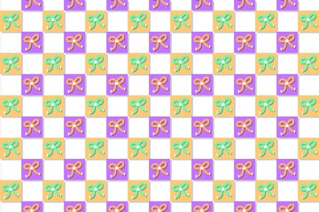 Wallpaper, pattern, ribbon, fabric, plaid, background, squares wallpaper, seamless pattern with ribbon and squares, gingham, tableplaid, wrapping paper