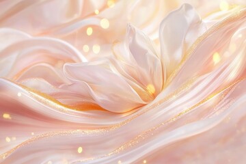 Obraz premium Soft Glowing Pastel Gradients Blend in Dreamy Hues of Pink and Yellow for a Y2K-inspired Aesthetic in a Minimalist Design