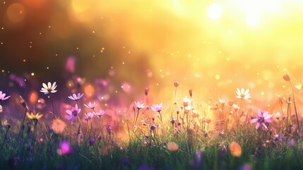 abstract background with meadow landscapes and dramatic lighting, natural and calming, vibrant tones, detailed and scenic composition