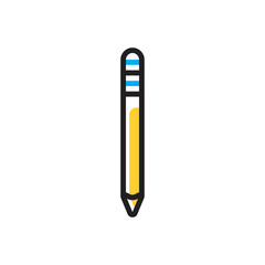 Multi color icon for pencil