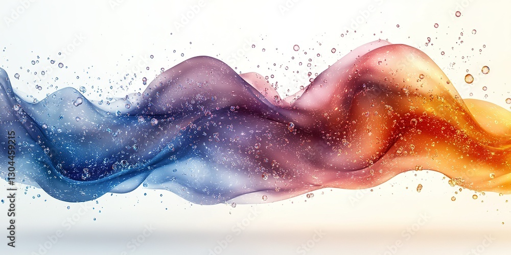 Poster swirling colors of liquid create a captivating display of movement and energy in an abstract art pie