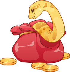 Cute Snake Character