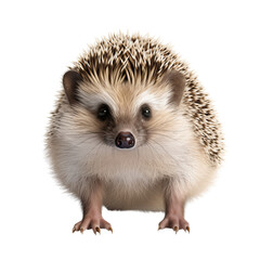High Quality PNG Cutout Photo of a Hedgehog Realistic Full Body Wildlife Image